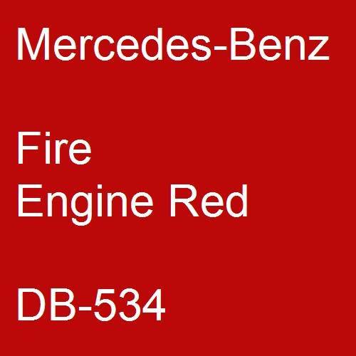 Mercedes-Benz, Fire Engine Red, DB-534.